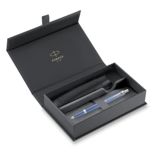 Parker IM Writing Rituals Blue CT Geschenkbox – Kugelschreiber- und Etui-Set - Reklamnepredmety