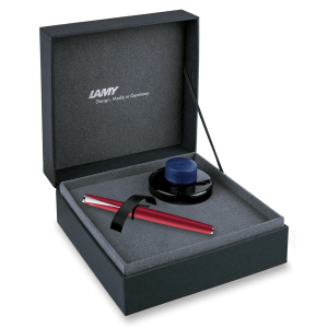 LAMY Studio Royalred Matt Geschenkbox – Füllfederhalter- und Tinten-Set - Reklamnepredmety