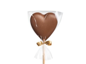 Milchschokoladenlutscher – Herz - Reklamnepredmety