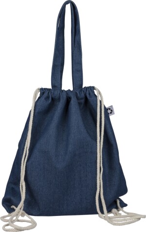 Rucksack aus recyceltem Denim mit Kordelzug - Reklamnepredmety