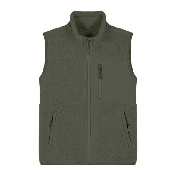Unisex-Sherpa-Jacke ohne Ärmel