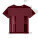 Stella Serena Damen-T-Shirt mit tiefem Ausschnitt - sttw173-burgundy_packshot_main_front - variant Eg STTW173C2441L