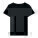 The iconic mid-light women’s fitted t-shirt - sttw079-black_packshot_main_back - variant Eg STTW079C0021L