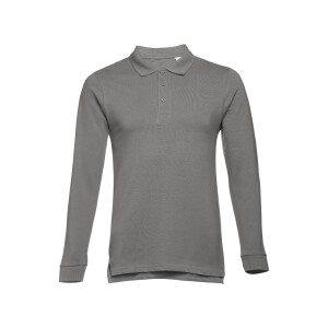 Langarm-Poloshirt für Herren aus kardierter Baumwolle THC BERN II. - Reklamnepredmety
