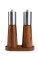 OGANO Elegantes Salz- und Pfeffermühlen-Set mit Holzständer