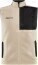 Herren Sherpa Fleece Weste - ADV Pile Fleece Vest M - ps-813810-craft-corp-adv-pile-fleece-vest-m-ecru-black-front-f7aa1277-b202-4c90-961b-ddeee8c1661b-web - variant 