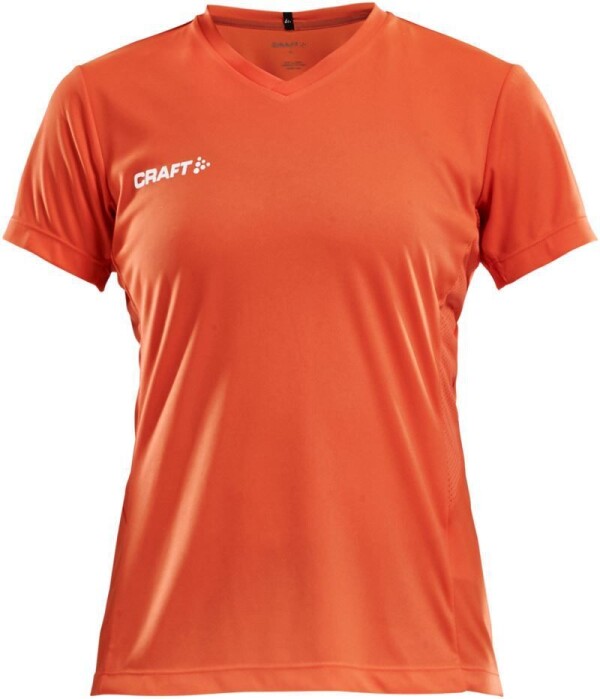 Damen V-Ausschnitt Sport Shirt Squad Go Jersey Solid W