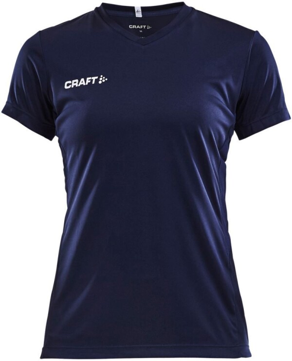 Damen V-Ausschnitt Sport Shirt Squad Go Jersey Solid W