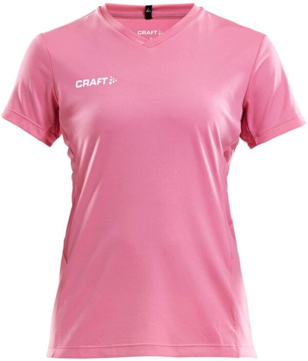 Damen V-Ausschnitt Sport Shirt Squad Go Jersey Solid W