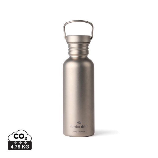 Nordic Drift Trail Ultraleichte Titan-Trinkflasche 600 ml