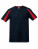 SW309 Contrast Technical Unisex T-Shirt - SW309_Black_Fiesta-Red - variant Ls 1000214736