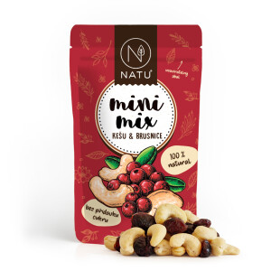 Mini-Mix aus Cashewnüssen und Preiselbeeren 80 g - Reklamnepredmety