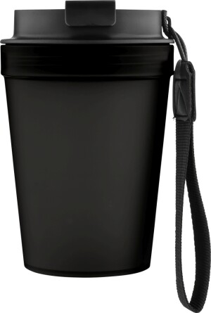 Einwandiger Thermobecher mit Handschlaufe, 350 ml - Reklamnepredmety