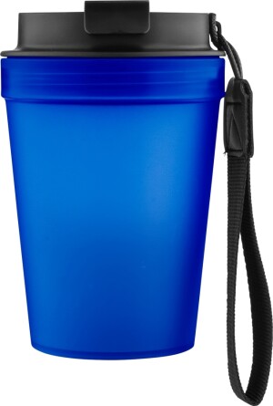 Einwandiger Thermobecher mit Handschlaufe, 350 ml - Reklamnepredmety