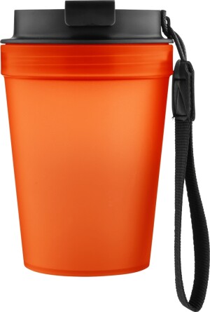 Einwandiger Thermobecher mit Handschlaufe, 350 ml - Reklamnepredmety