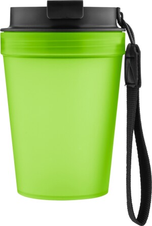 Einwandiger Thermobecher mit Handschlaufe, 350 ml - Reklamnepredmety