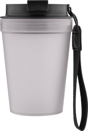 Einwandiger Thermobecher mit Handschlaufe, 350 ml - Reklamnepredmety