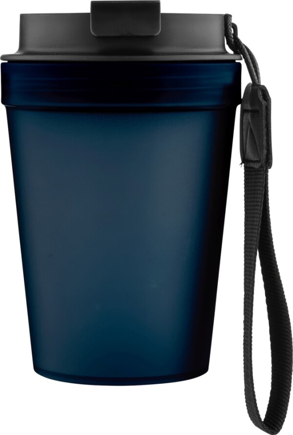 Einwandiger Thermobecher mit Handschlaufe, 350 ml