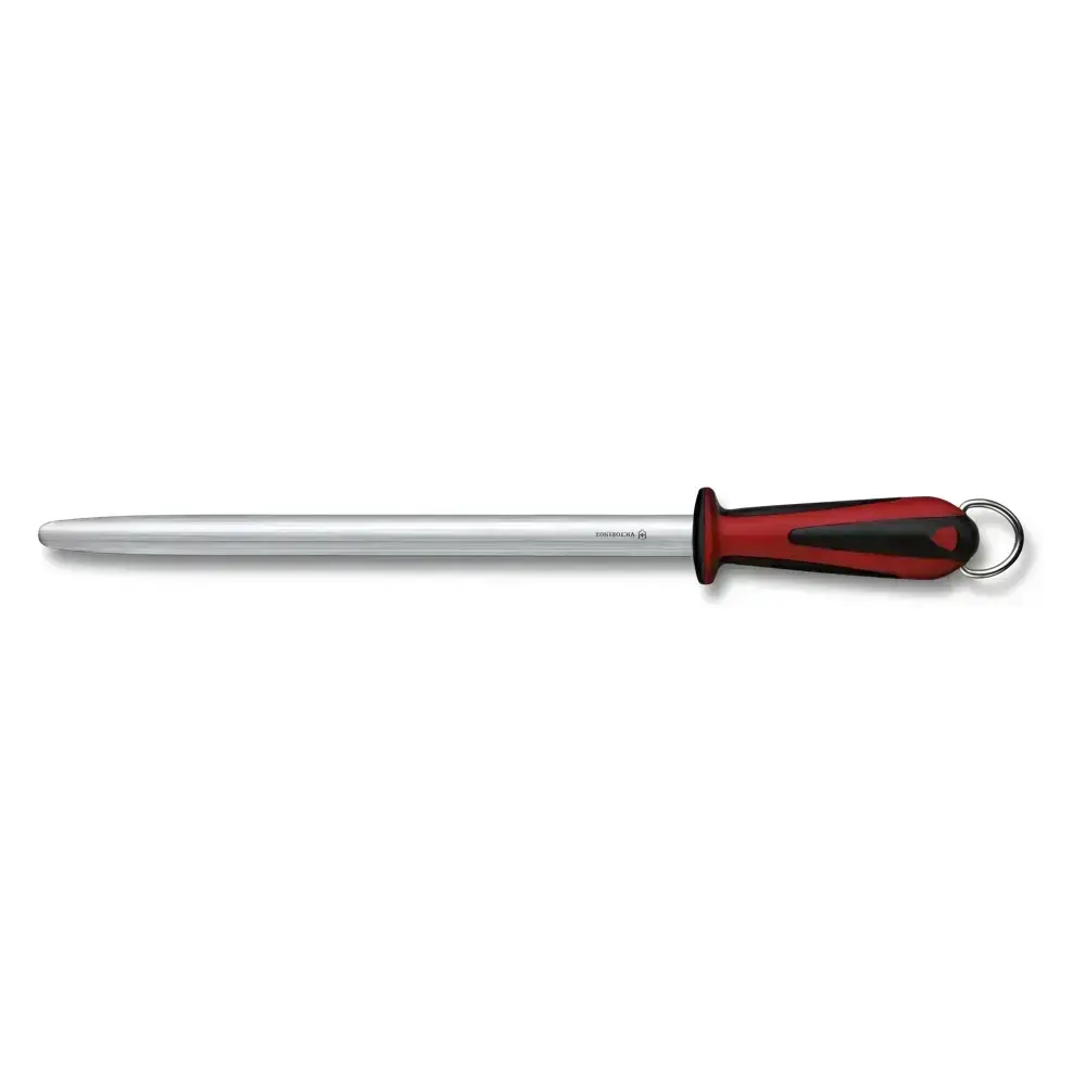 Victorinox 7.8521 Ocieľka 30 cm - micro jemný rez, oválny, čierna/červená - Reklamnepredmety