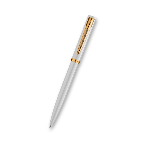 Kugelschreiber Waterman Impression Edelstahl GT, Schwarz GT, Weiß GT