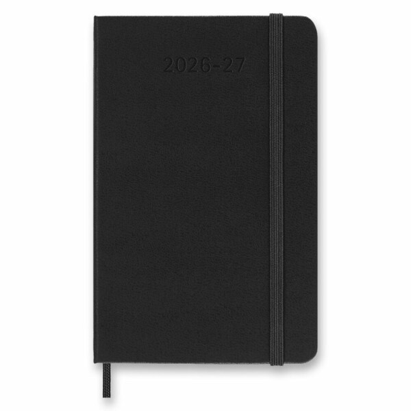 Moleskine 18-Monats-Kalender 2026–27 – Hardcover – S, Wochenkalender, Querformat, schwarz
