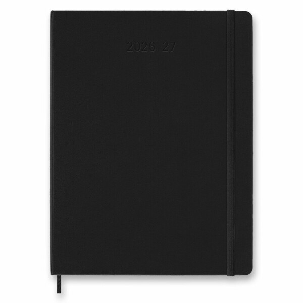 Moleskine 18-Monats-Kalender 2026–27 – Hardcover – XL, Wochenkalender, schwarz