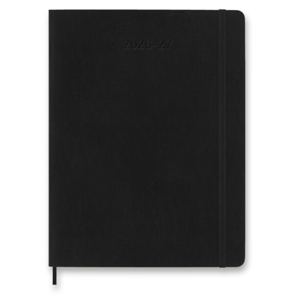 Moleskine 18-Monats-Kalender 2026–27 – Softcover, XL, Wochenkalender – Schwarz