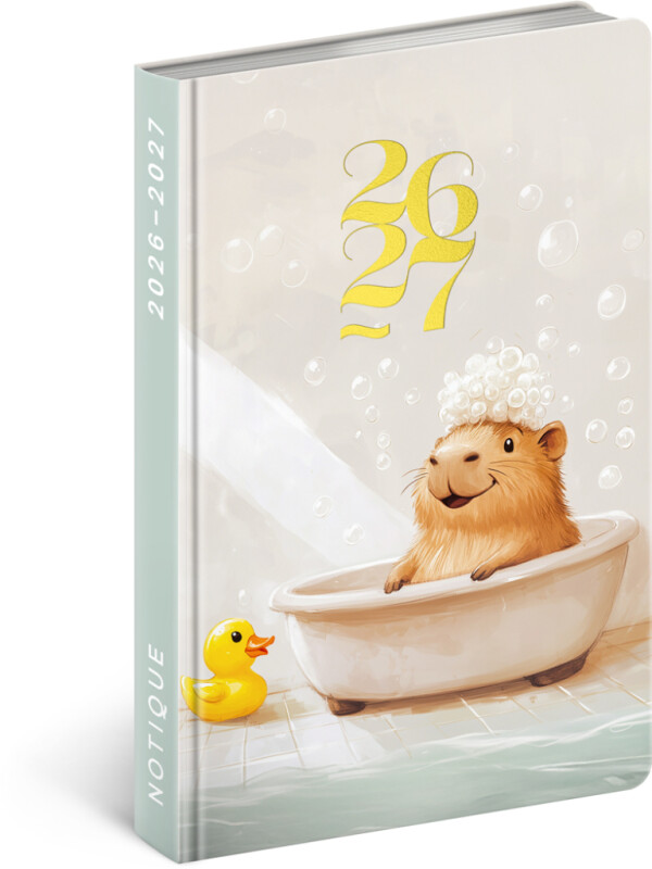 NOTIQUE 18-Monats-Tagebuch Petito – Capybara 2026/2027, 11 x 16 cm