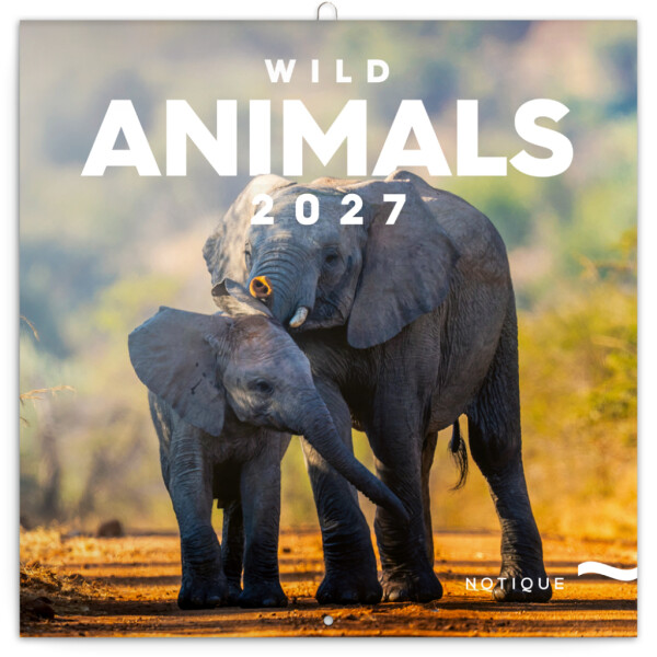 NOTIQUE Notizblock Wildtiere 2027, 30 x 30 cm