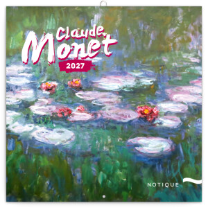 NOTIQUE Claude Monet 2027 Notizblock, 30 x 30 cm - Reklamnepredmety
