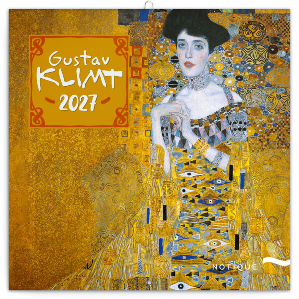 NOTIQUE Notizblock Gustav Klimt 2027, 30 x 30 cm