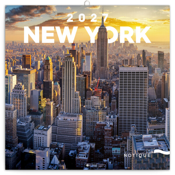 NOTIQUE Notizblock New York 2027, 30 x 30 cm