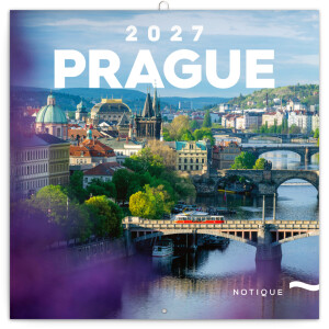 NOTIQUE Notizblock Prag 2027, 30 x 30 cm - Reklamnepredmety