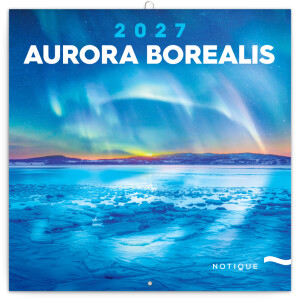 NOTIQUE Kalender Nordlichter 2027, 30 x 30 cm - Reklamnepredmety