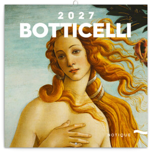 NOTIQUE Kalender Sandro Botticelli 2027, 30 x 30 cm - Reklamnepredmety
