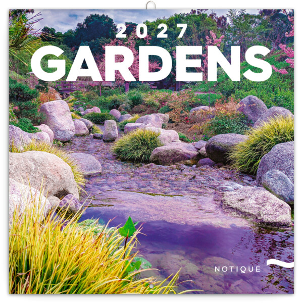 NOTIQUE Kalender Gärten 2027, 30 x 30 cm