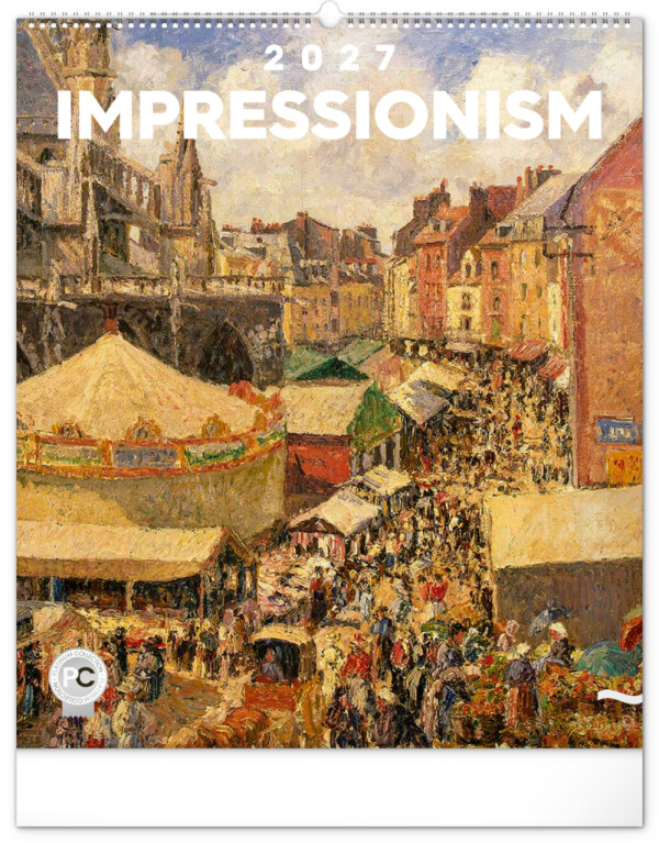 NOTIQUE Wandkalender Impressionismus 2027, 48 x 56 cm