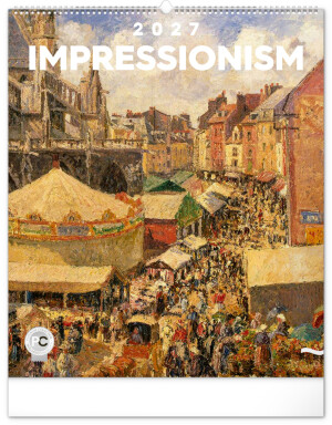 NOTIQUE Wandkalender Impressionismus 2027, 48 x 56 cm - Reklamnepredmety