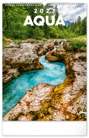 NOTIQUE Wandkalender Wasser 2027, 33 x 46 cm - Reklamnepredmety