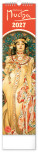 NOTIQUE Wandkalender Alfons Mucha CZ/SK 2027, 12 x 48 cm