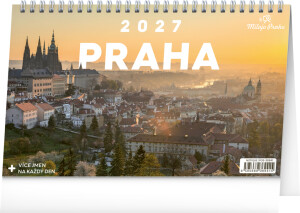 NOTIQUE Tischkalender Prag – Ich liebe Prag CZ 2027, 23,1 x 14,5 cm - Reklamnepredmety