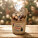 Süße Weihnachtsmischung „Braun“ in Zellophan und Glas, 180 g