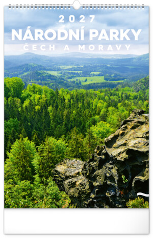 NOTIQUE Wandkalender Nationalparks von Böhmen und Mähren CZ 2027, 33 x 46 cm - Reklamnepredmety
