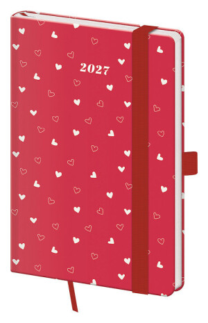 Taschenkalender A6 Vario Wildblumen mit Gummiband - Reklamnepredmety