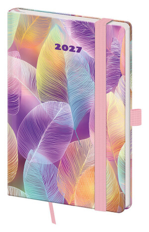 Taschenkalender A6 Vario Wildblumen mit Gummiband - Reklamnepredmety