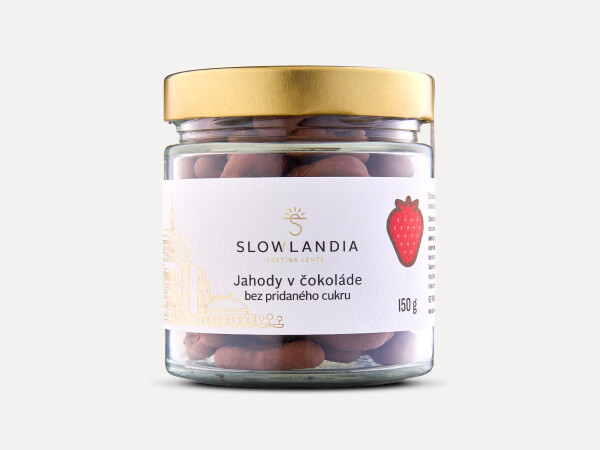 Schokoladenüberzogene Erdbeeren ohne Zuckerzusatz 150 g