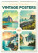 NOTIQUE Wandkalender Vintage-Poster – Ferne Länder 2027, 33 x 46 cm