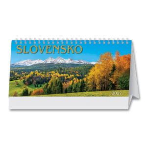 Tischkalender Slowakei, Spaltenkalender 2027 - Reklamnepredmety