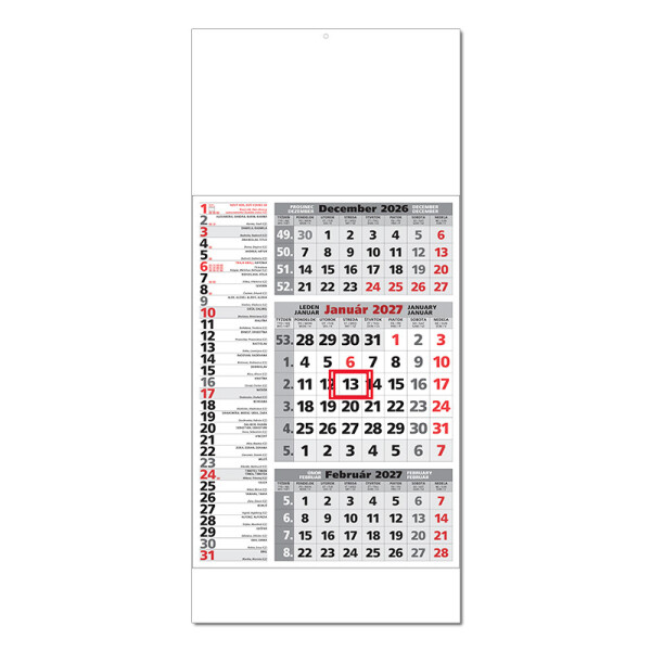 Planungskalender STANDARD 3M Combi 2027