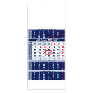 Planungskalender STANDARD 4M blau 2027 - Reklamnepredmety